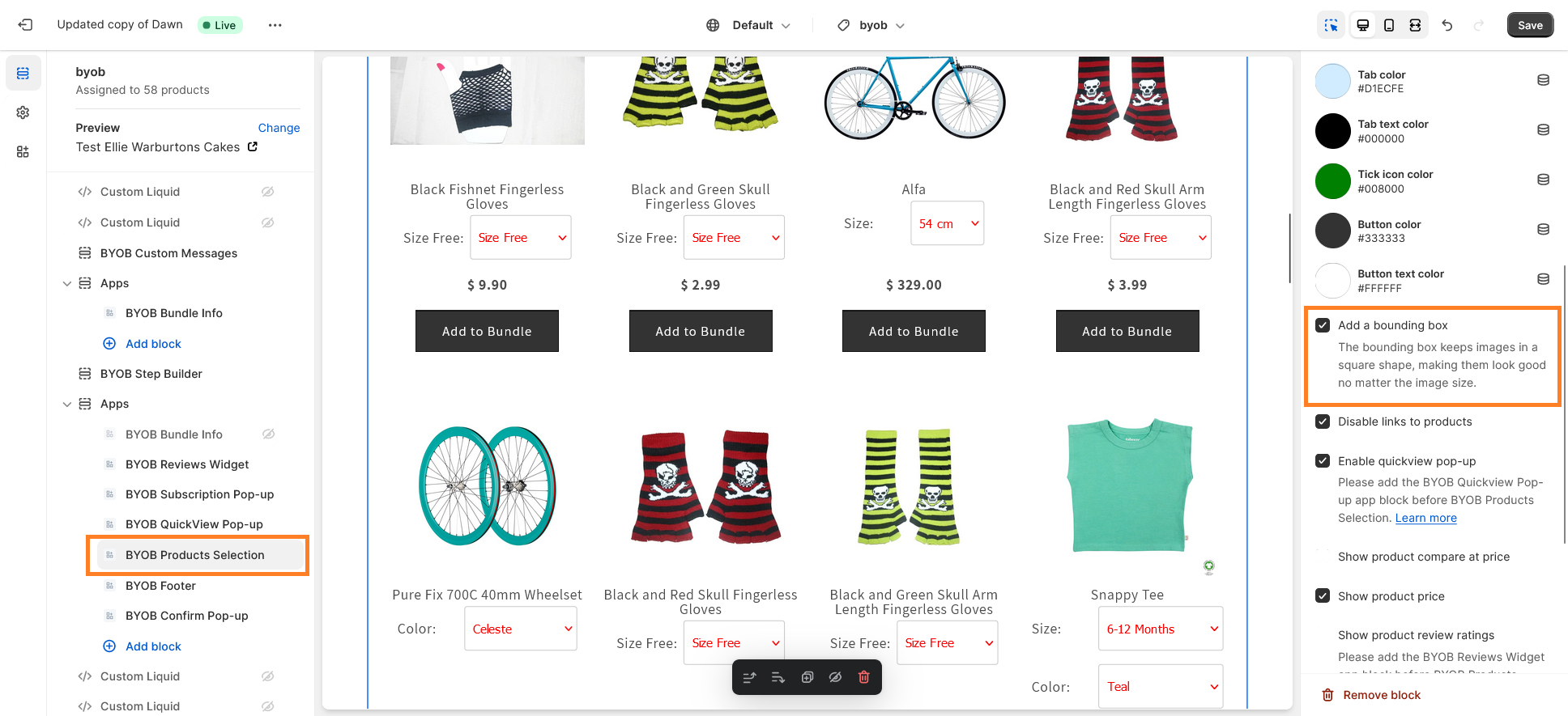 Add a bounding box to tidy up your product images