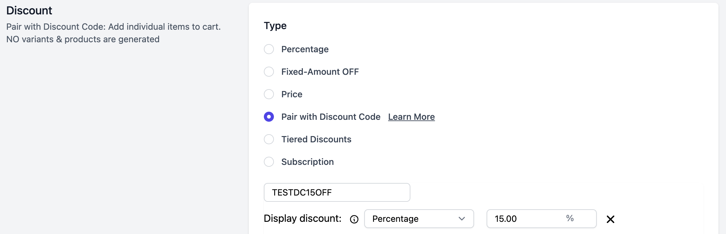 Discount code mode is now redirecting to the cart