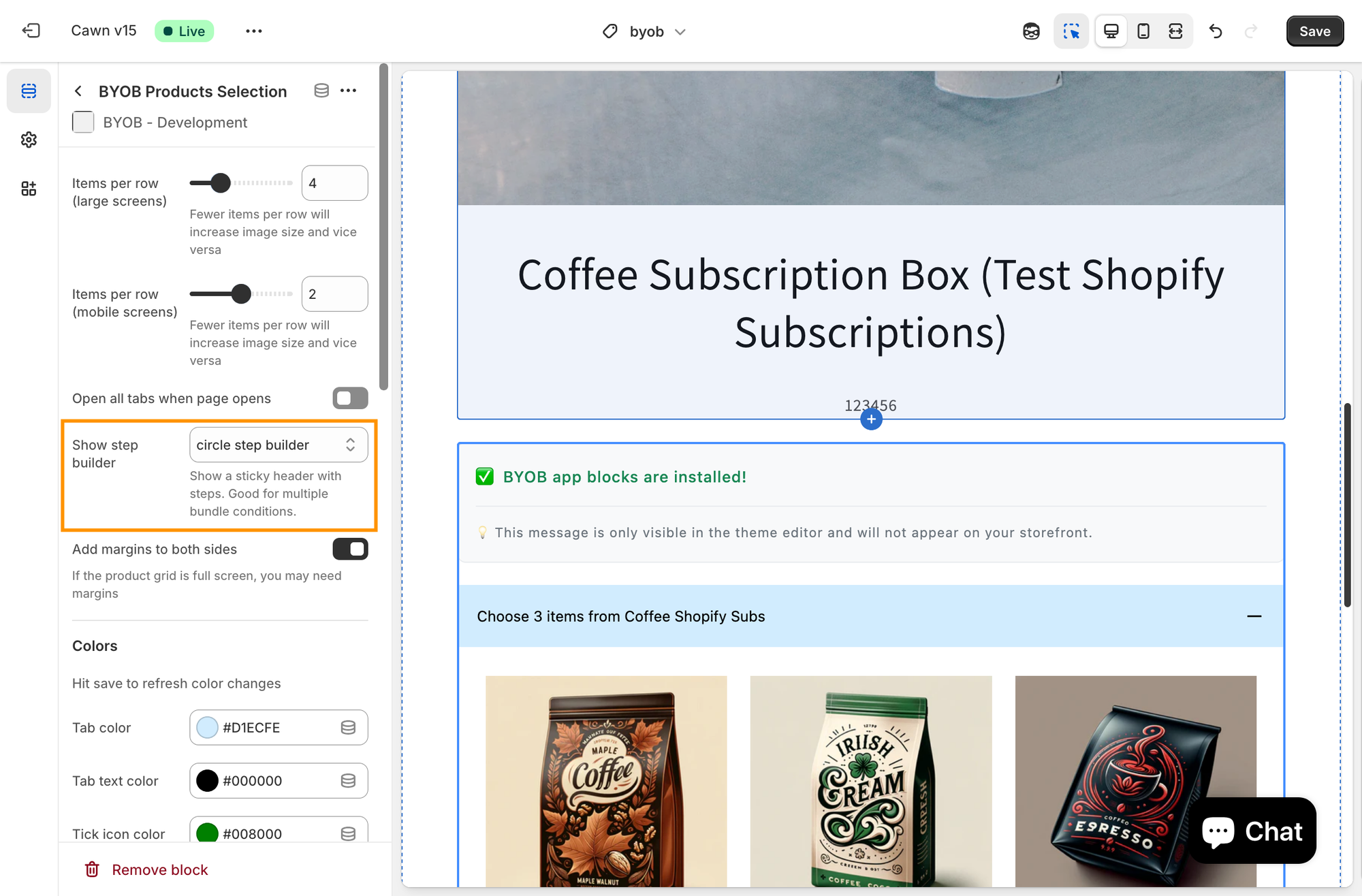Enhance the step builder user experience